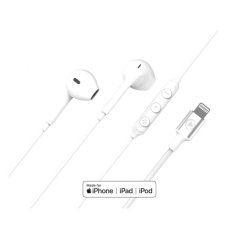 Ecouteurs Filaire Lightning Bouton Blanc - Force Play Force - 1 Ecouteurs Filaire Lightning Bouton Blanc - Force Play Force - 1