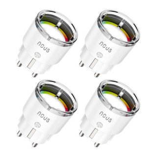 NOUS - Lot de 4x Prises intelligentes Zigbee, Tuya  et Mesure de consommation