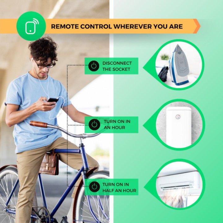 NOUS - Lot de 2x Prises intelligentes Zigbee, Tuya  et Mesure de consommation  - 8