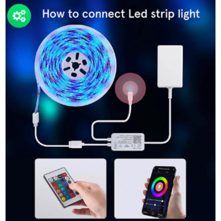 NOUS - Ruban LED RGB Connecter Wifi - 5M Nous - 3