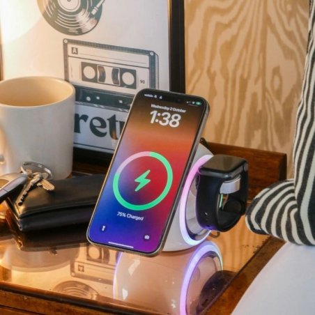 Chargeur sans fil 3 en 1 - Capsule Magsafe  - 1 Chargeur sans fil 3 en 1 - Capsule Magsafe  - 1