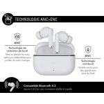 Force Play - Ecouteurs True Wireless ANC+ENC Force Play III Blanc - Garanti à vie  - 1