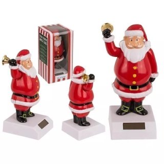 Figurine solaire Père Noël animée
