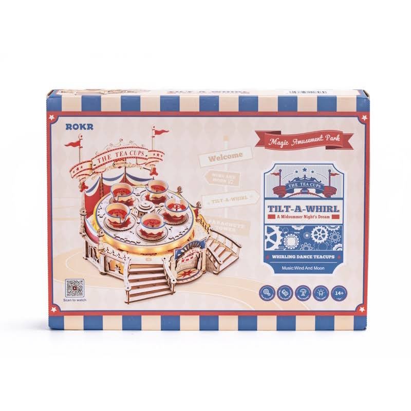 Rokr - Puzzle 3D - Manège Musical tasses tournantes - EA04 Robotime - 2