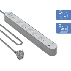 Bigben - Multiprise parafoudre 5 prises B - La Boutique Techno-Chic Bigben - Multiprise parafoudre 5 prises B - La Boutique Techno-Chic