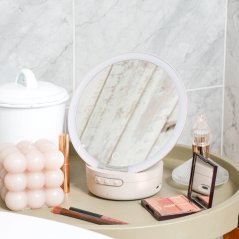 Glow Mini - Miroir de maquillage et haut-parleur Bluetooth - Encein...