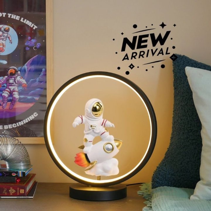 Astro Light - Lampe Astronaute et Rocket - Lampe et Ampoule