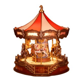 Rolife - Puzzle 3D - Carrousel avec musique et LED - AMC01 - DIY