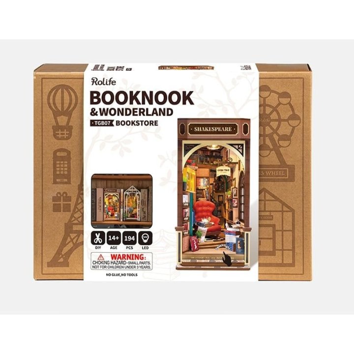 Rolife - BookNook - Bookstore - TGB07