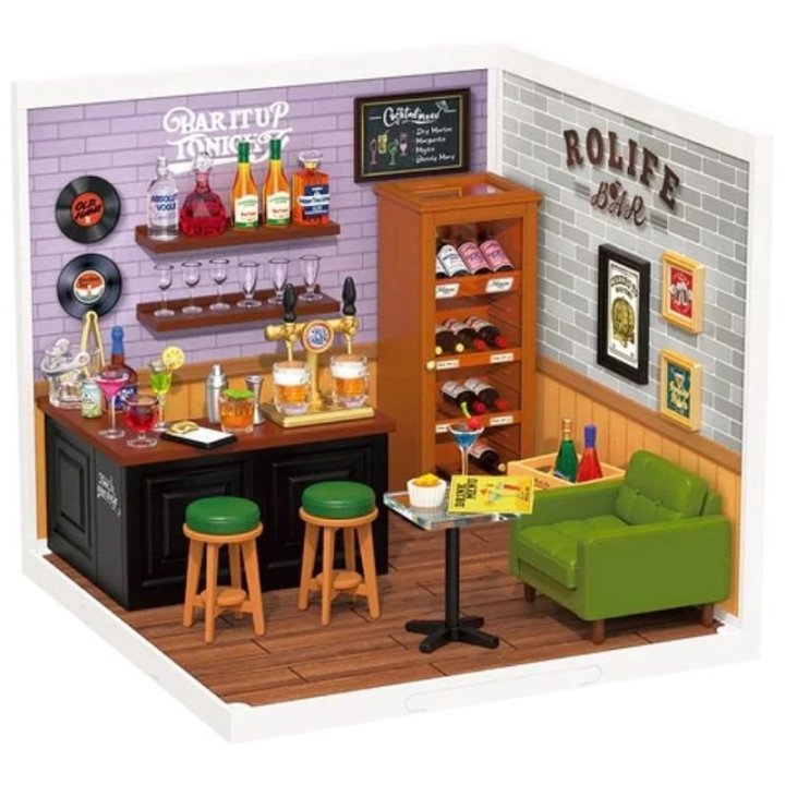 Rolife Super Creator Leisurely Cheers Bar DW012 – Miniature DIY