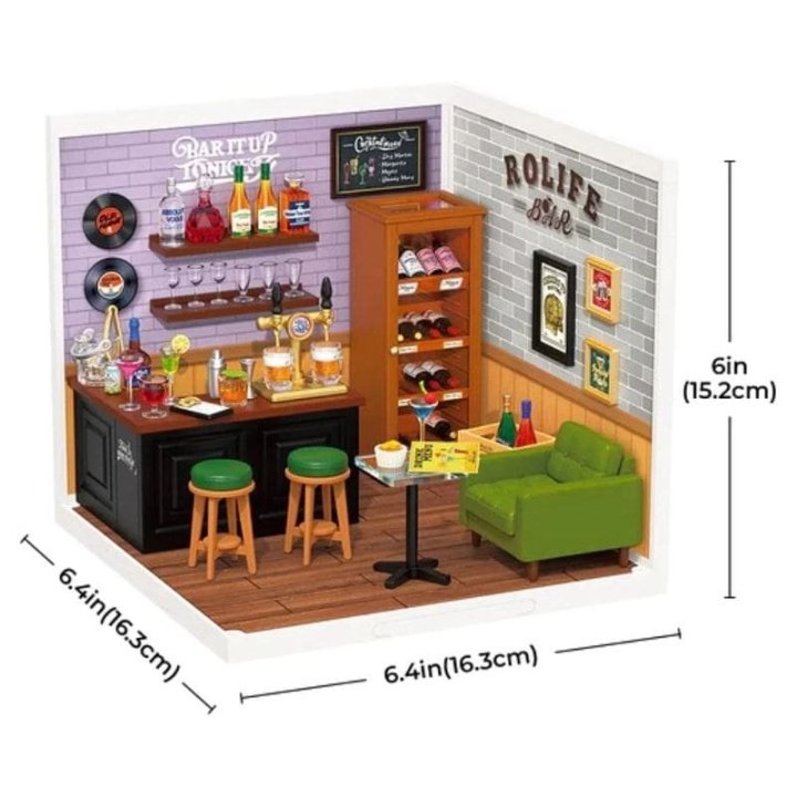 Rolife Super Creator Leisurely Cheers Bar DW012 – Miniature DIY