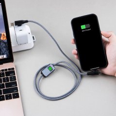 Xoopar - ALLURE - Câble de charge rapide 100W - Noir Anthracite Xoopar - ALLURE - Câble de charge rapide 100W - Noir Anthracite