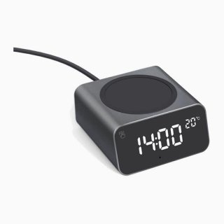 Xoopar REDDI Charger Noir – Chargeur Sans Fil MagSafe et Horloge