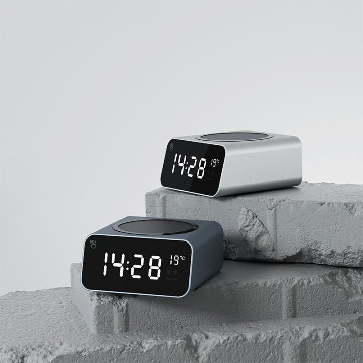 Xoopar REDDI Charger Noir – Chargeur Sans Fil MagSafe et Horloge