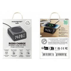 Xoopar REDDI Charger Noir – Chargeur Sans Fil MagSafe et Horloge