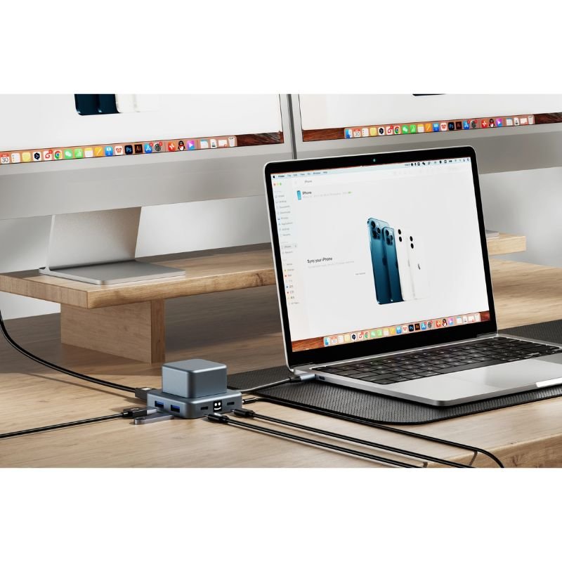 Xoopar - CUBBI - Hub de charge 7-en-1 USB-A, USB-C, HDMI et audio