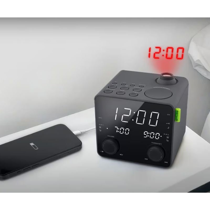 Muse - M-189-P - Radio-réveil PLL avec projection