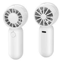 Mini ventilateur portable et rechargeable – Blanc