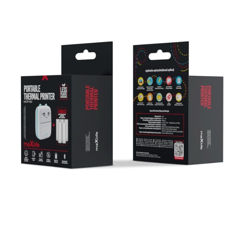Maxlife - MXTP-100 - Imprimante thermique Bluetooth
