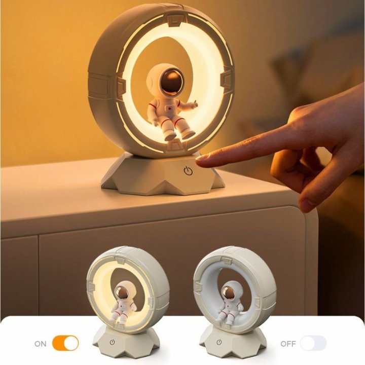 Lampe Veilleuse Astronaute Rechargeable USB-C – LED Dimmable