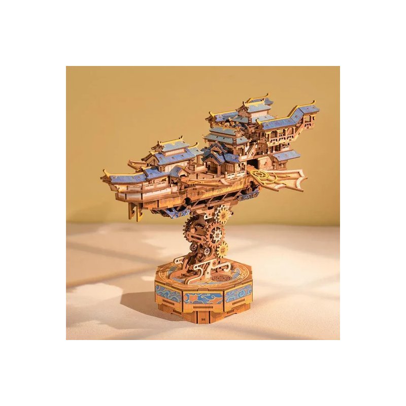 Tonecheer TQ421 – Bateau 3D en bois à construire avec boîte à musique | Smart-One