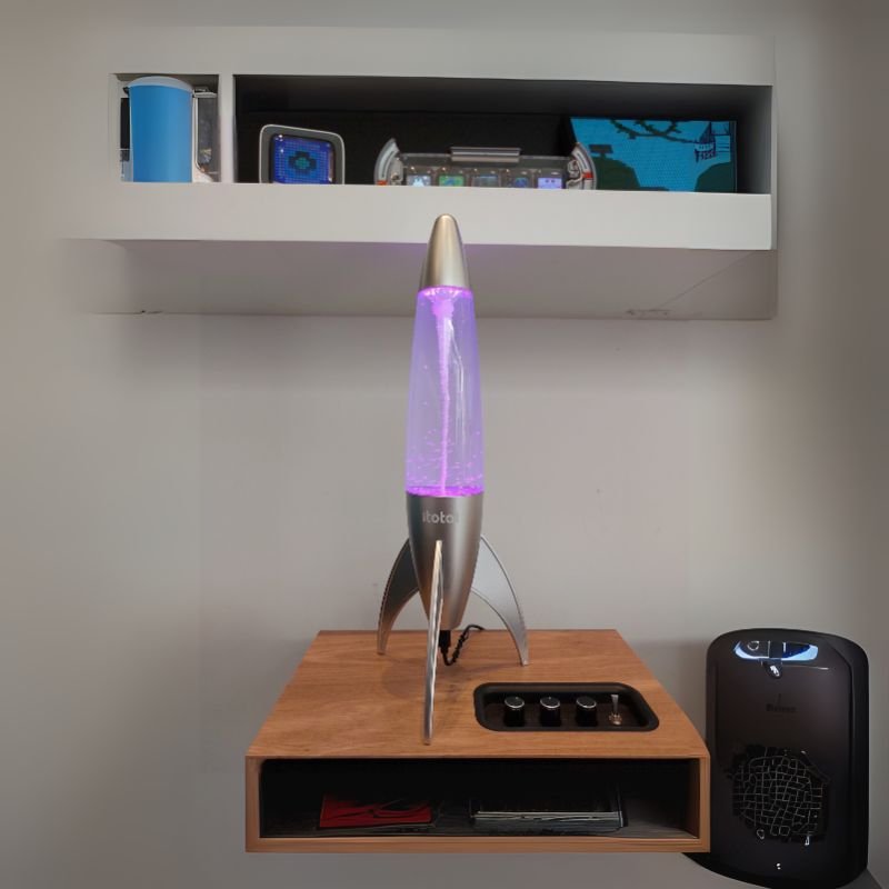Lampe Tornado avec effet tourbillonnant en couleur