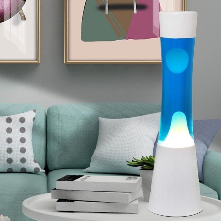 Lampe à lave de 40 cm de forme tubulaire