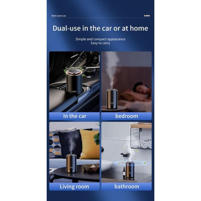 Diffuseur de parfum portable avec projecteur et LED RGB