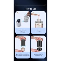 Diffuseur de parfum portable avec projecteur et LED RGB