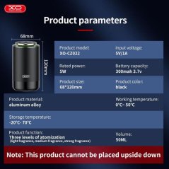 Diffuseur de parfum portable avec projecteur et LED RGB