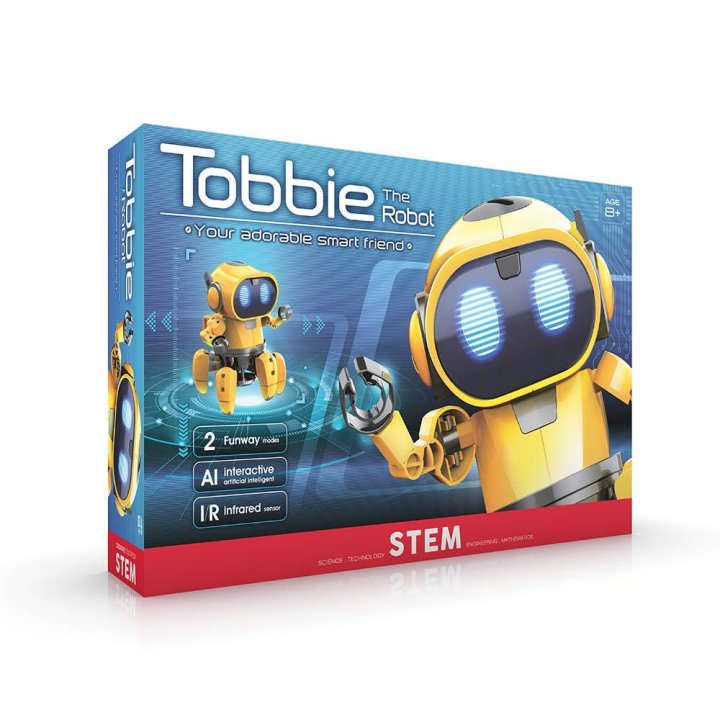 Tobbie le Robot à Construire – Robot Auto-Guidé Interactif