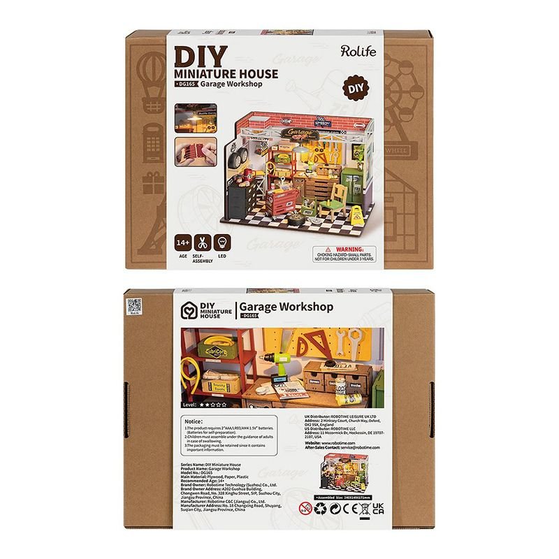 Rolife - Garage Workshop - Miniature House DIY 3D