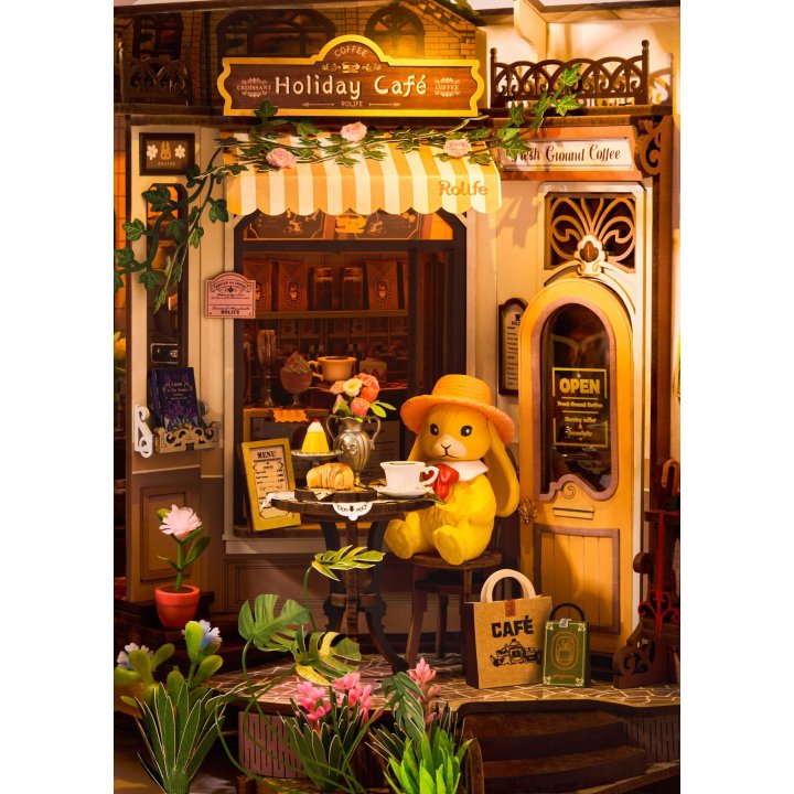 Rolife - Puzzle 3D BookNook Holiday Café TGB15