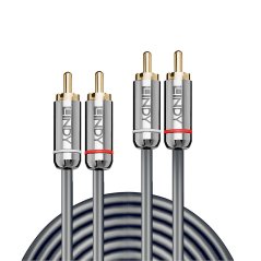 Lindy - Cable Audio 2x RCA- Cromo Line