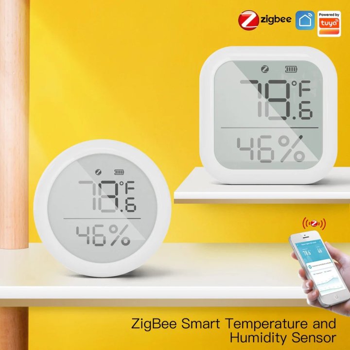 MOES - Détecteur Humidité et Température - ZigBee