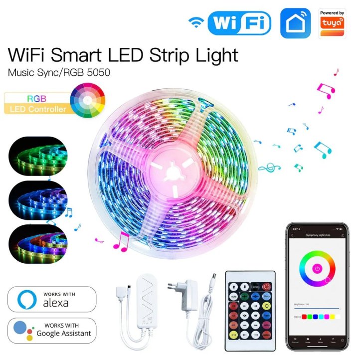 MOES - Bandeau Led RGB 5M - WiFi - Tuya