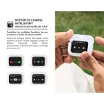 Force Play - Ecouteurs Play Touch XL True Wireless ANC Ecran tactile 1.65" Intra-auriculaire Blanc + Garantie à vie