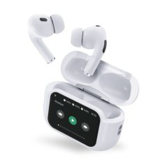 Force Play - Ecouteurs Play Touch XL True Wireless ANC Ecran tactile 1.65" Intra-auriculaire Blanc + Garantie à vie