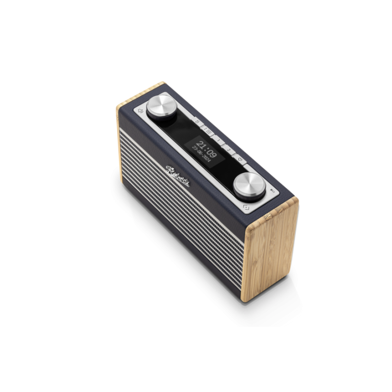 Roberts Rambler Uno Bleu Marin – Radio portable DAB+ FM Bluetooth au style rétro