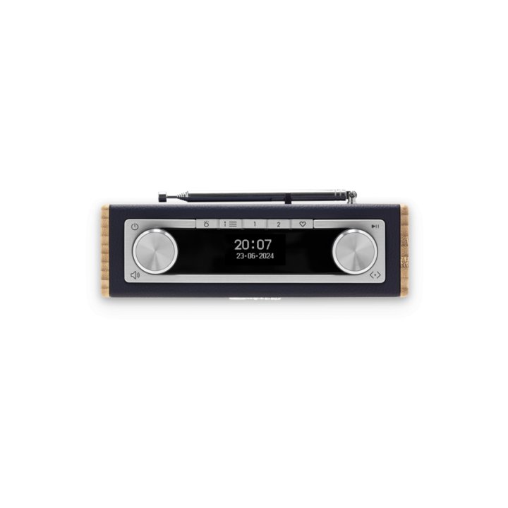 Roberts Rambler Uno Bleu Marin – Radio portable DAB+ FM Bluetooth au style rétro