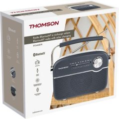 Thomson Radio analogique Bluetooth solaire DAB/DAB+ / FM grise