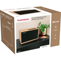 Thomson Enceinte résidentielle Bluetooth 50W bois clair