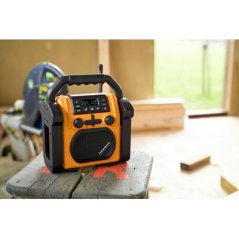 Thomson Radio et enceinte Bluetooth de chantier 30W orange