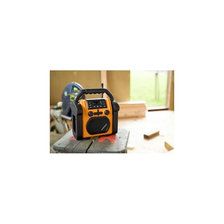 Thomson Radio et enceinte Bluetooth de chantier 30W orange