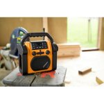 Thomson Radio et enceinte Bluetooth de chantier 30W orange