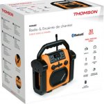 Thomson Radio et enceinte Bluetooth de chantier 30W orange
