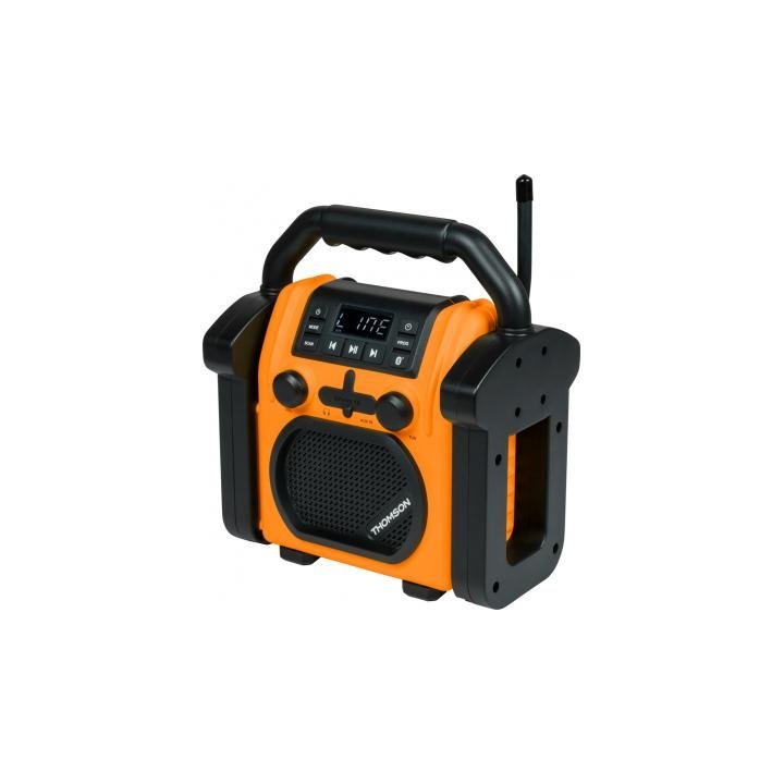Thomson Radio et enceinte Bluetooth de chantier 30W orange