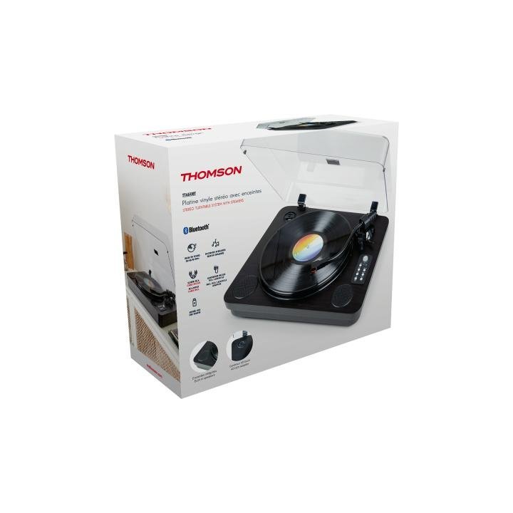 Thomson tourne-disques Bluetooth 33/45/78 tours TT650BT avec enceintes noir