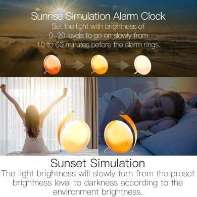 MOES - Réveil lumineux intelligent Wake Up Light