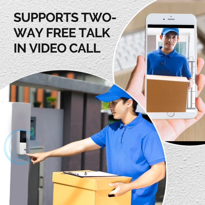 MOES - Sonnette connectée sans fil Smart Battery Doorbell